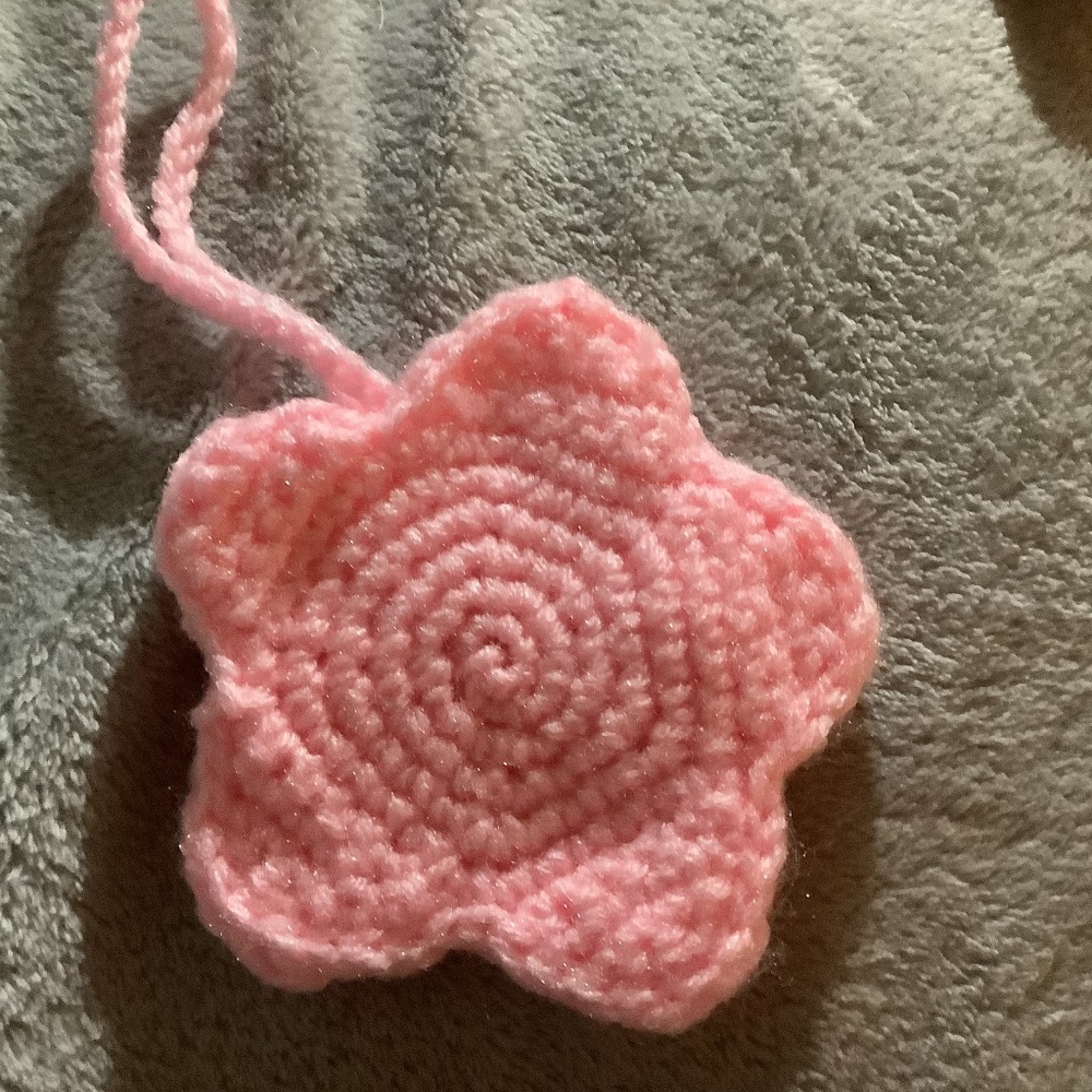 Crochet mini bag pouch bag hanger